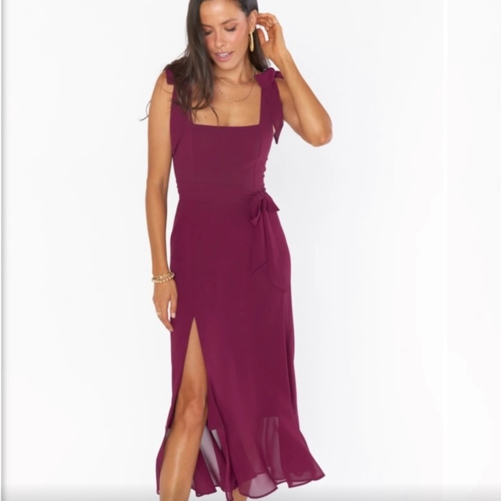 Show Me Your Mumu Claire Dress in Merlot size S
